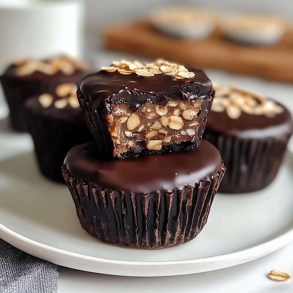 Decadent Dark Chocolate Oatmeal Cups
