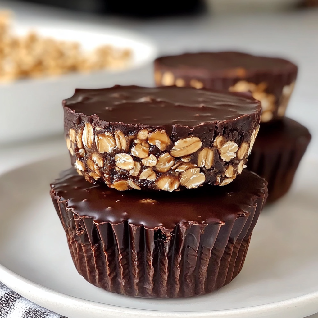 Decadent Dark Chocolate Oatmeal Cups