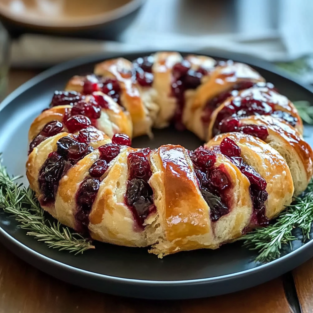 Turkey Cranberry Crescent Ring Recipe