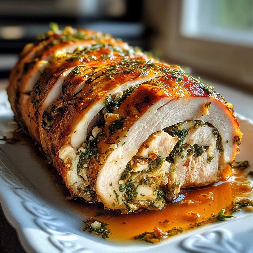 Garlic & Herb Turkey Roulade