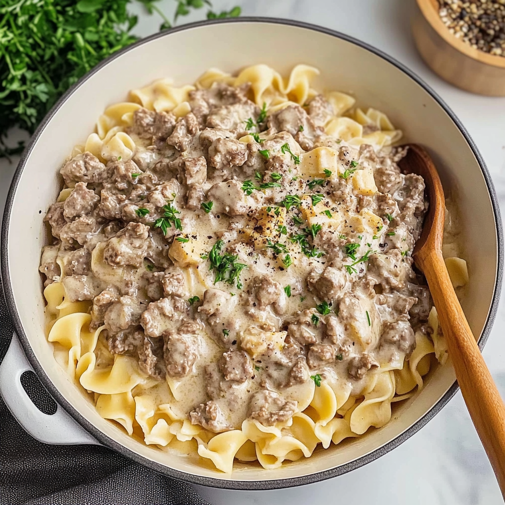 Ground Beef Stroganoff
