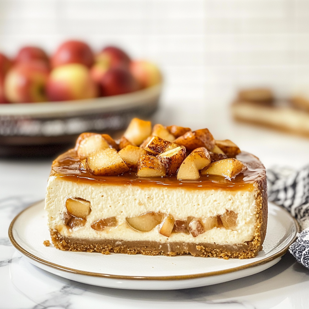 Holiday Apple Cinnamon Cheesecake
