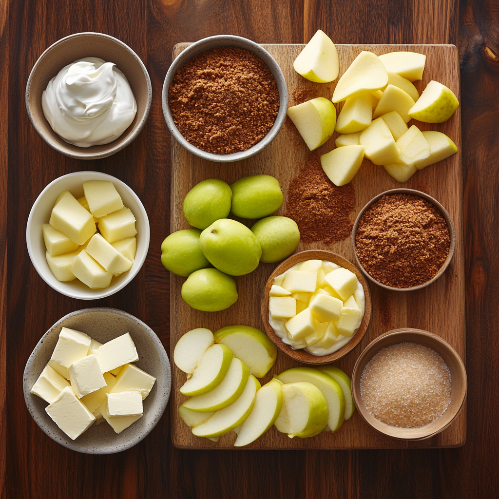 Holiday Apple Cinnamon Cheesecake ingredients