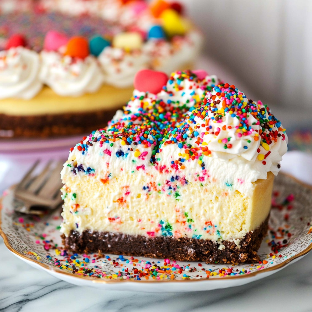 Holiday Funfetti Cheesecake