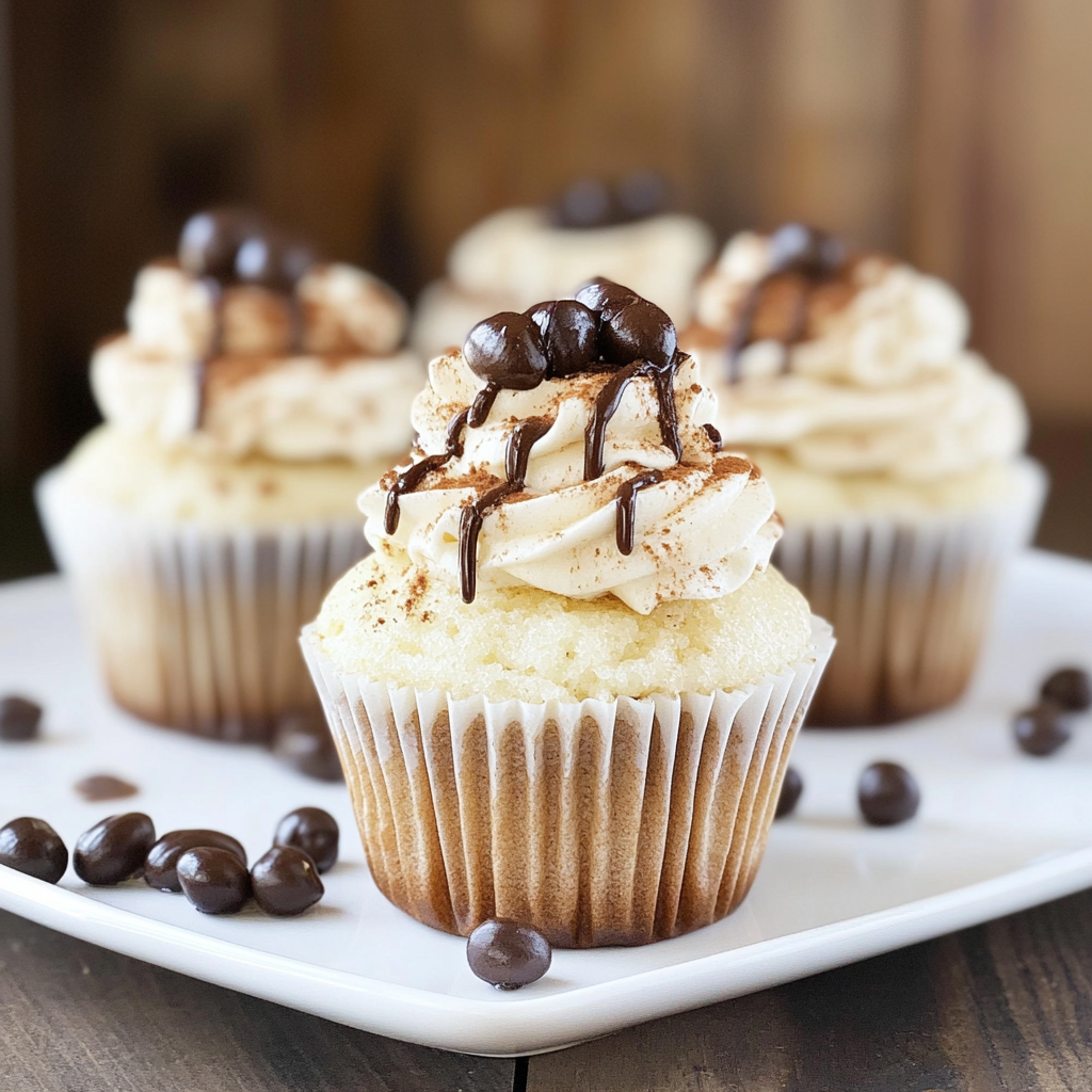 Holiday Tiramisu Cupcakes