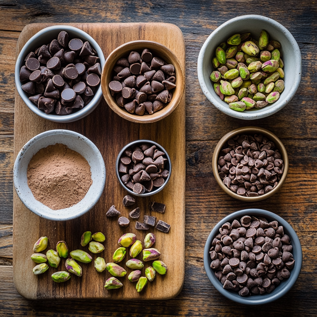 Homemade Pistachio Truffles ingredients