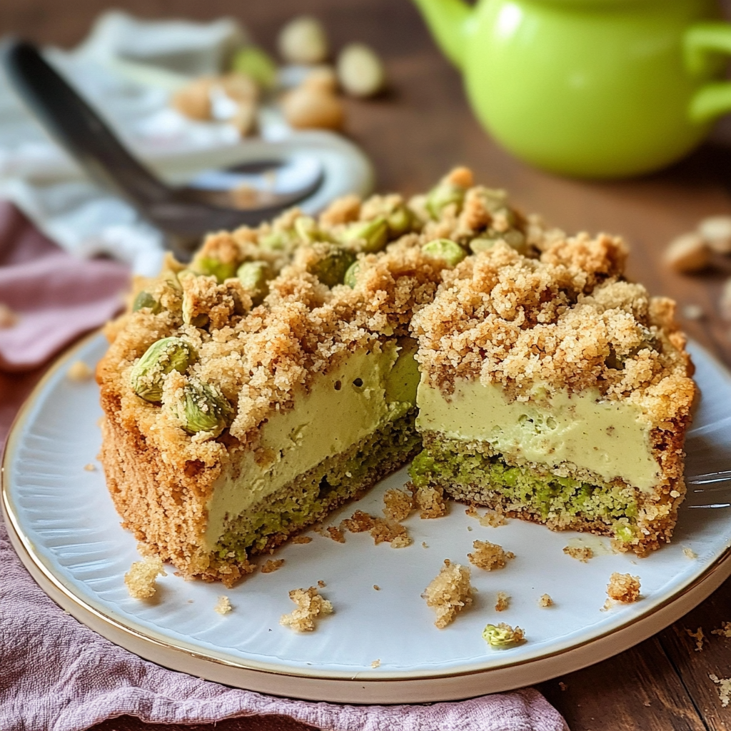 Italian Pistachio Crumb Cake