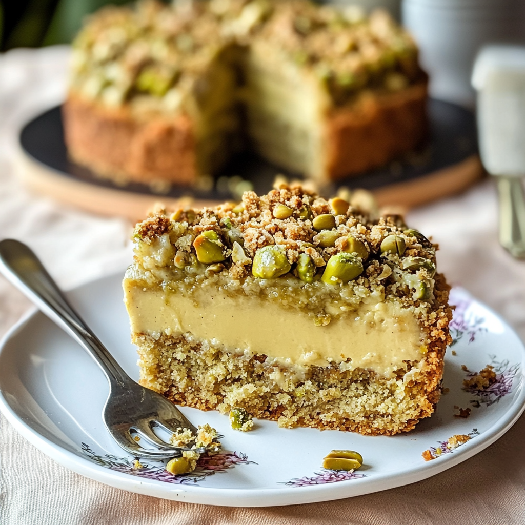 Italian Pistachio Crumb Cake