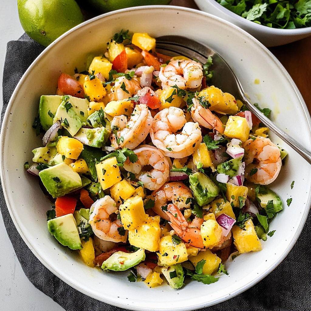 Mango Avocado Shrimp Salad