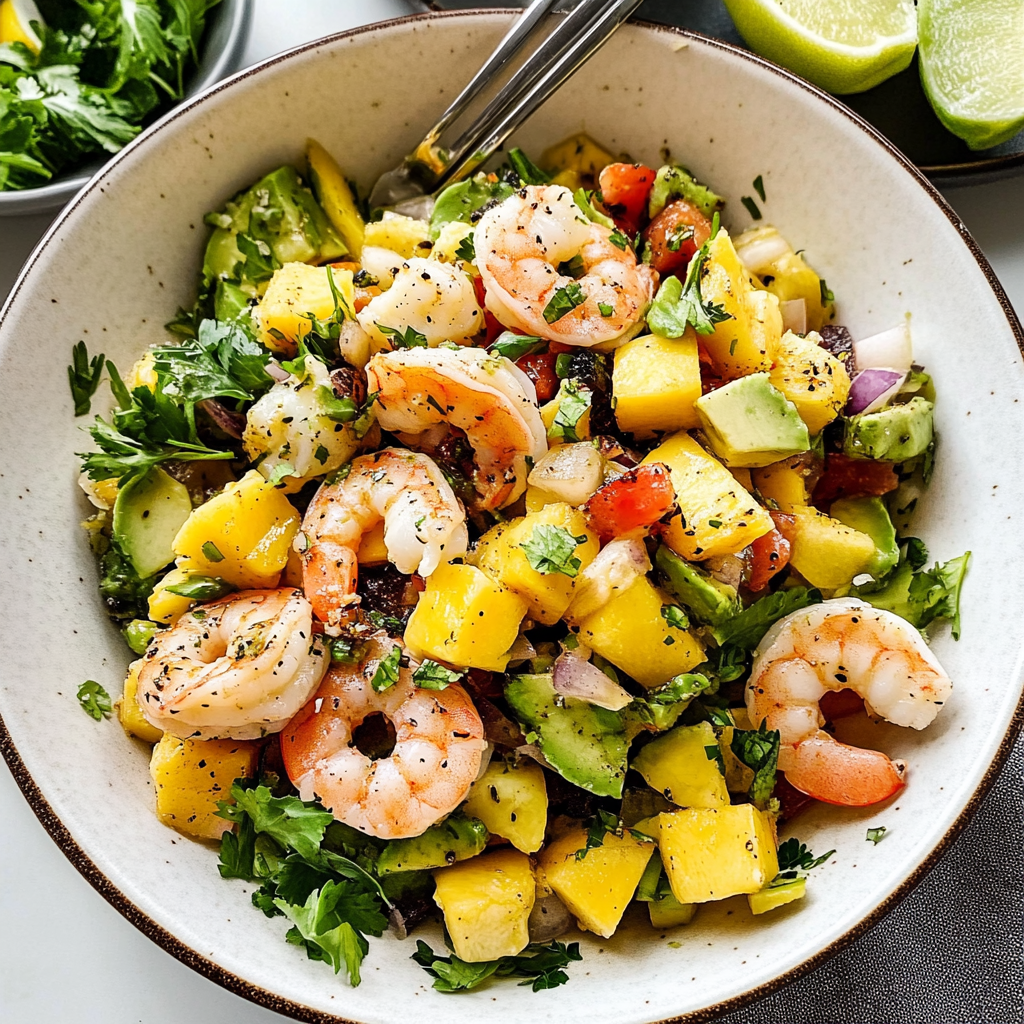 Mango Avocado Shrimp Salad