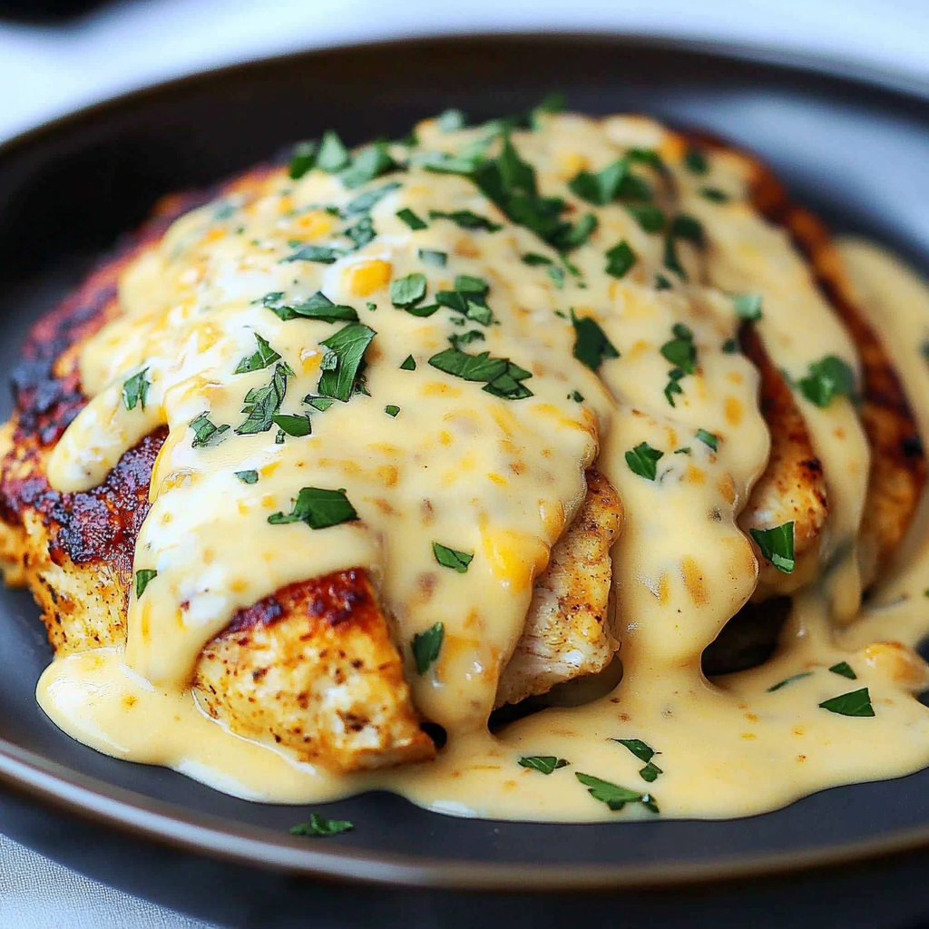 Mexican Chicken with Cheese Sauce