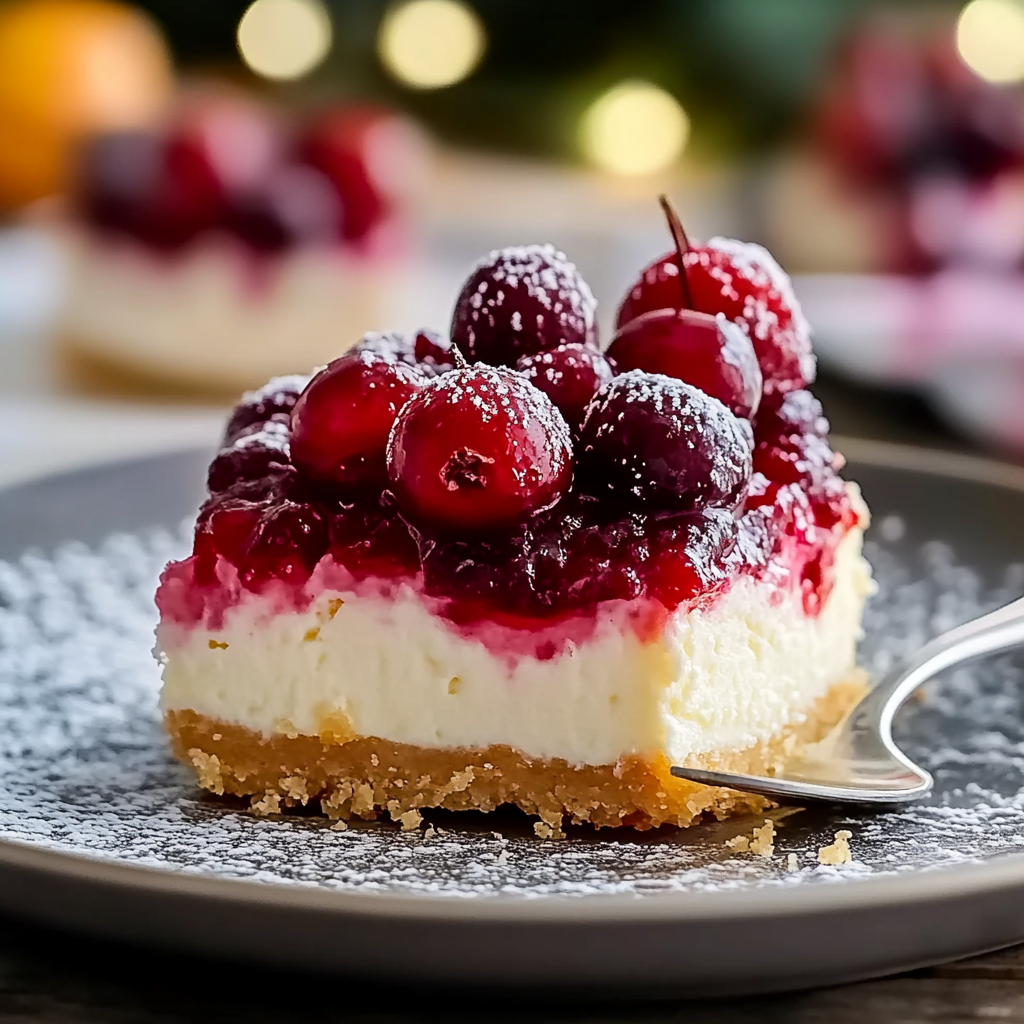 Mini Cranberry Cheesecake