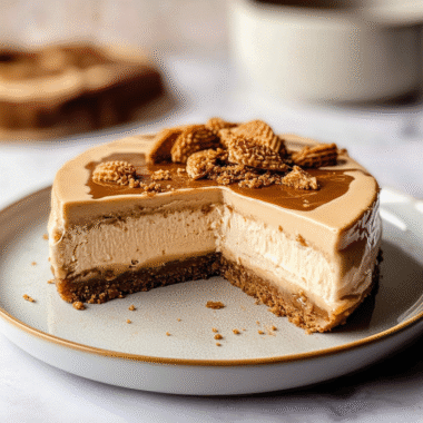 No Bake Biscoff Cheesecake
