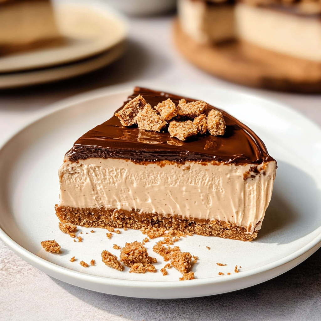 No Bake Biscoff Cheesecake