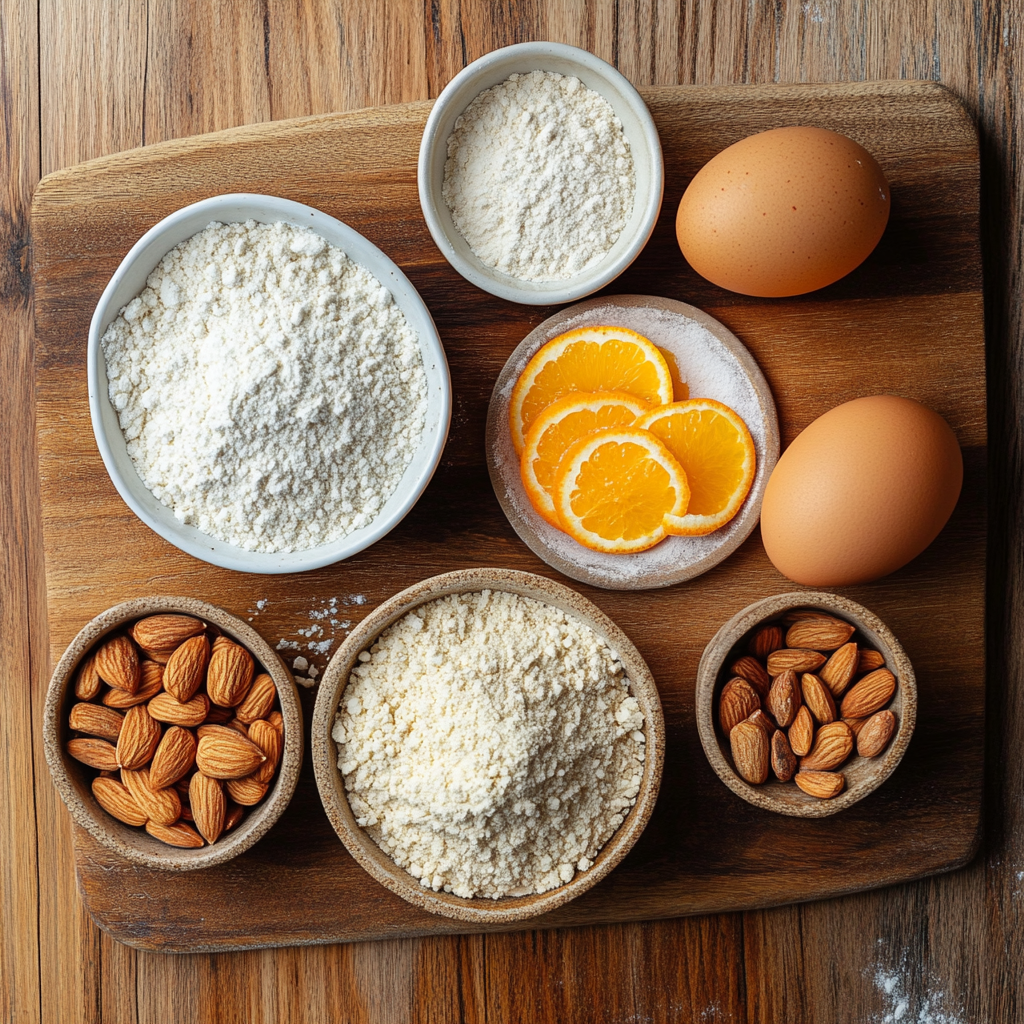 Orange Almond Biscotti ingredients