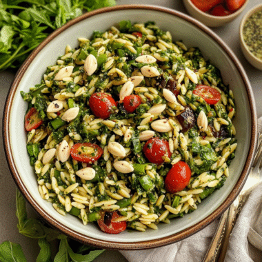 Orzo Salad with Pesto