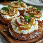 Pear & Honey Ricotta Toast