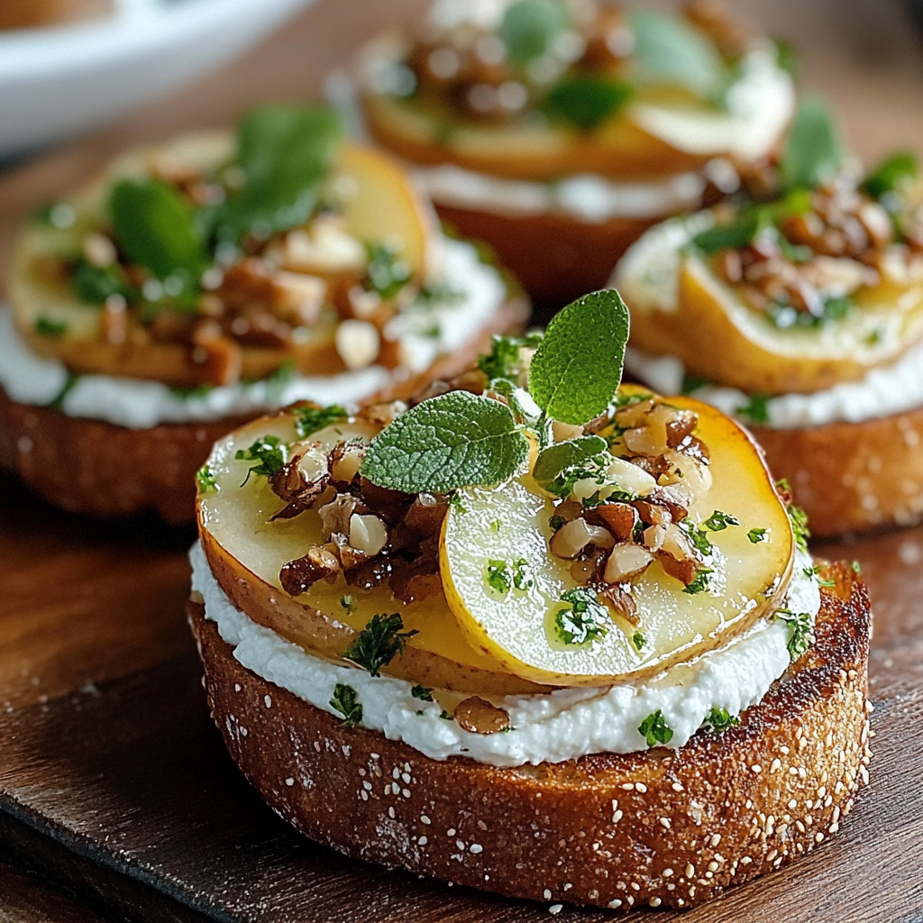 Pear & Honey Ricotta Toast