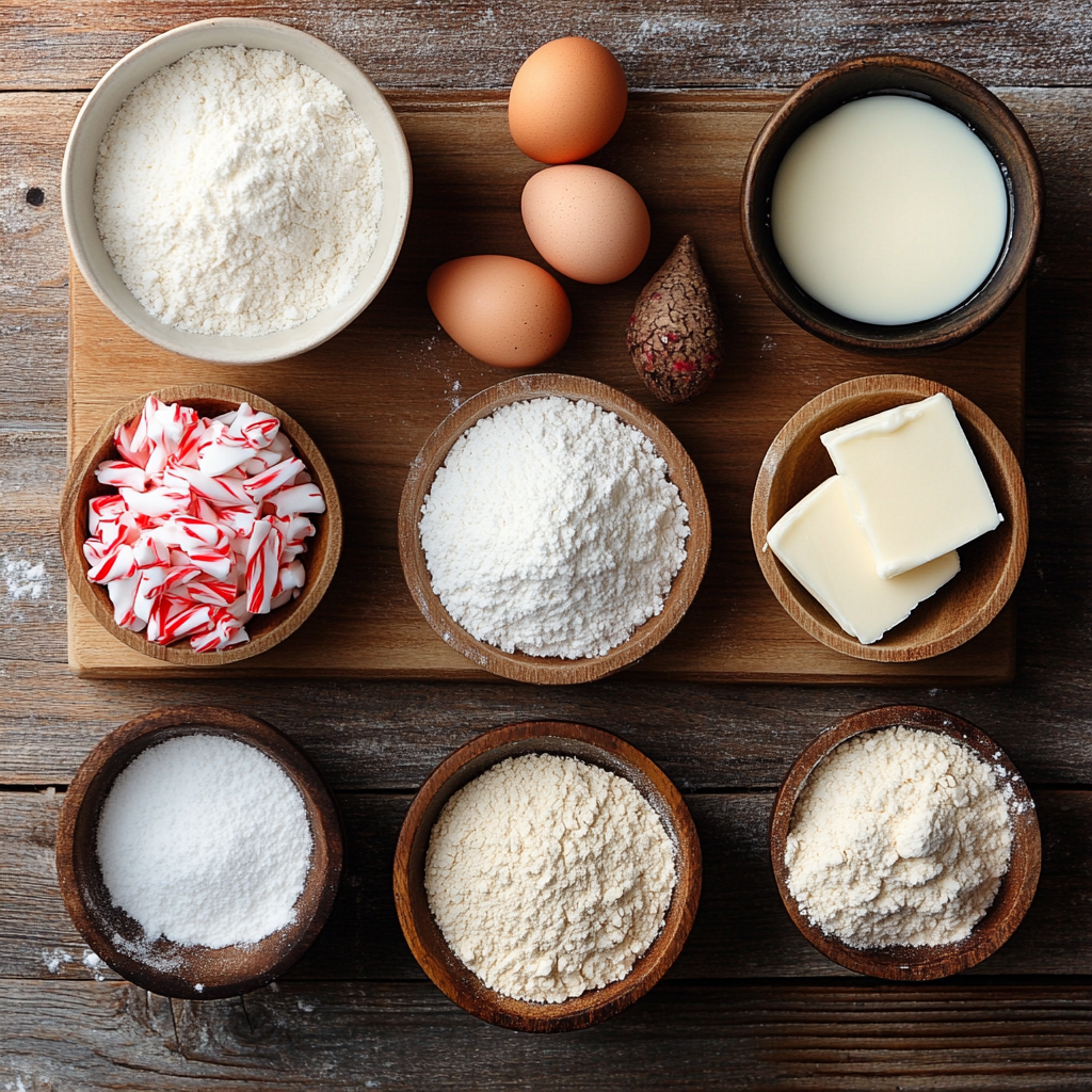 Peppermint Swirl Cookies ingredients
