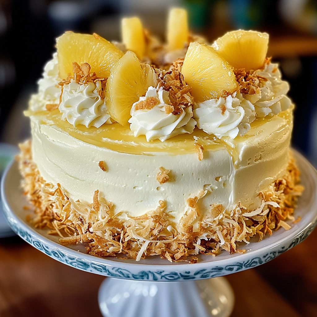 Pineapple Coconut Dream Cake