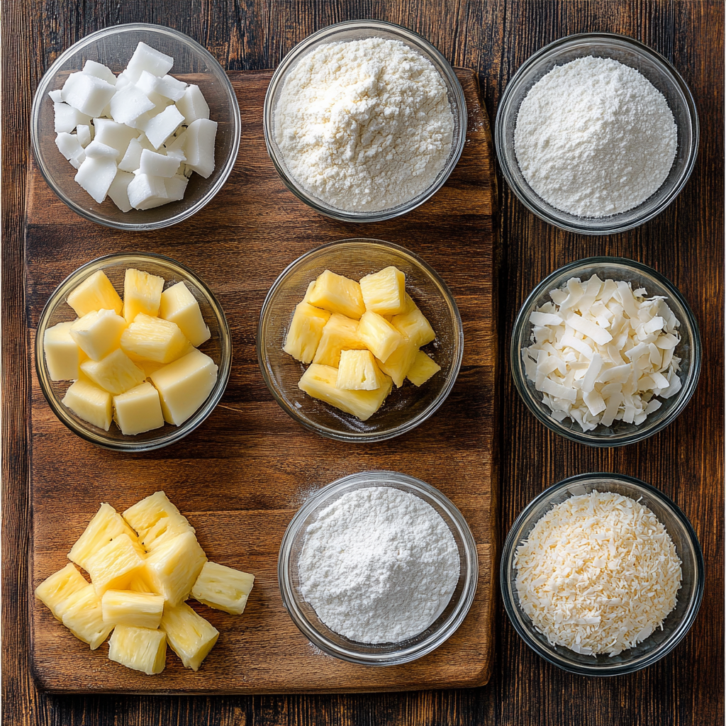 Pineapple Coconut Dream Cake ingredients