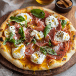 Prosciutto and Honey Burrata Pizza