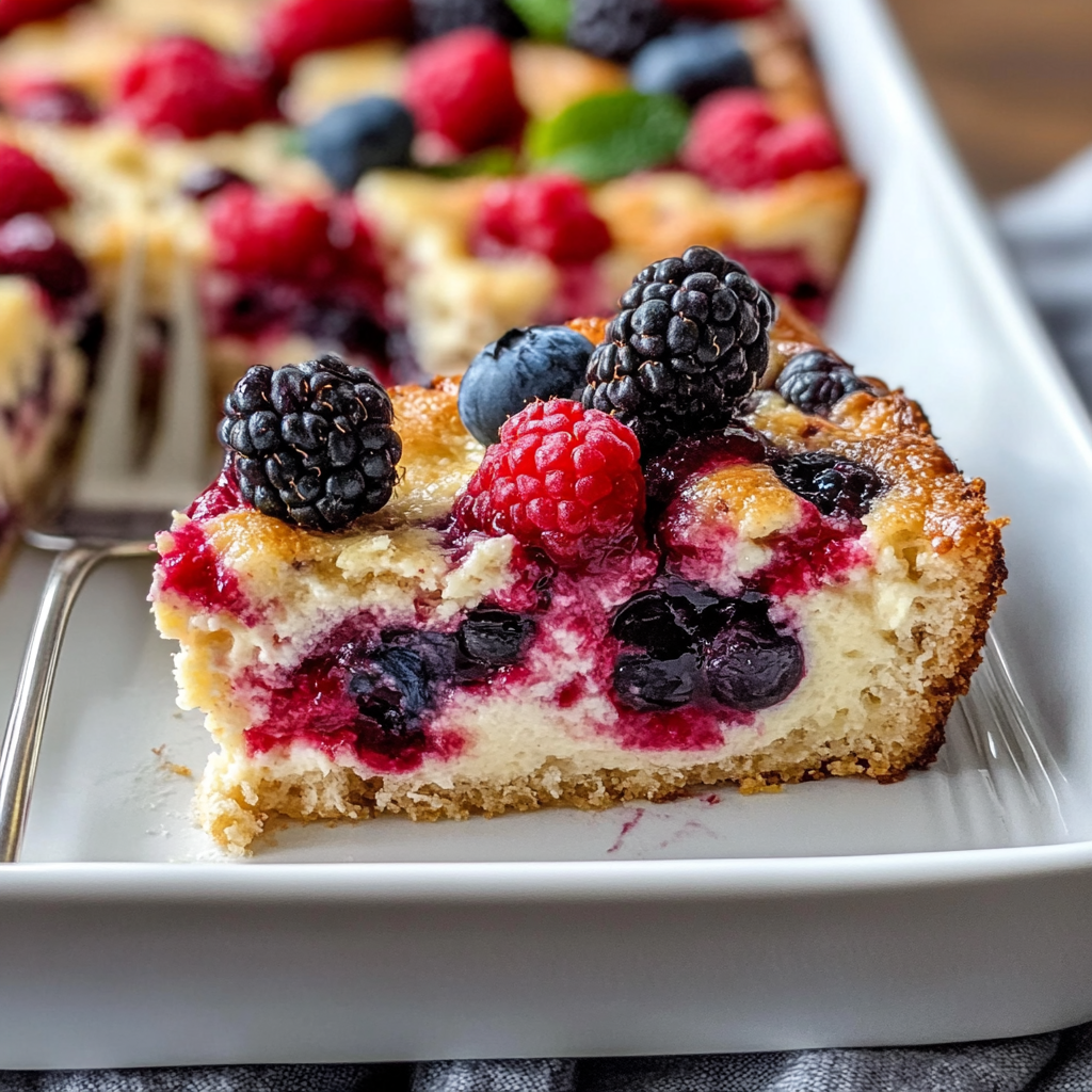 Protein Triple Berry Bake