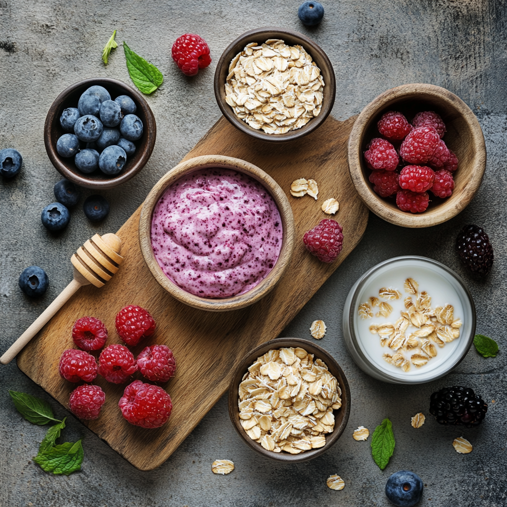 Protein Triple Berry Bake ingredients