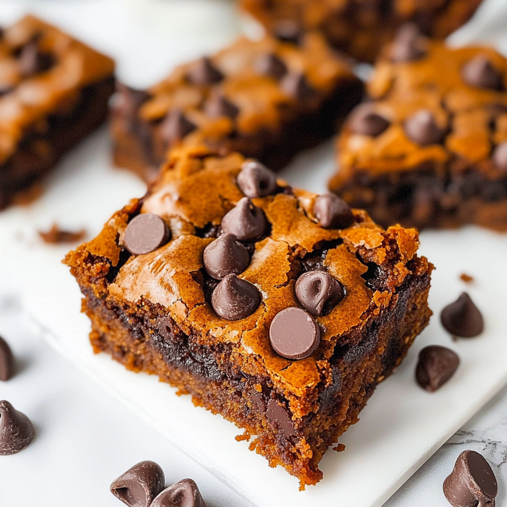 Pumpkin Chocolate Chip Blondies
