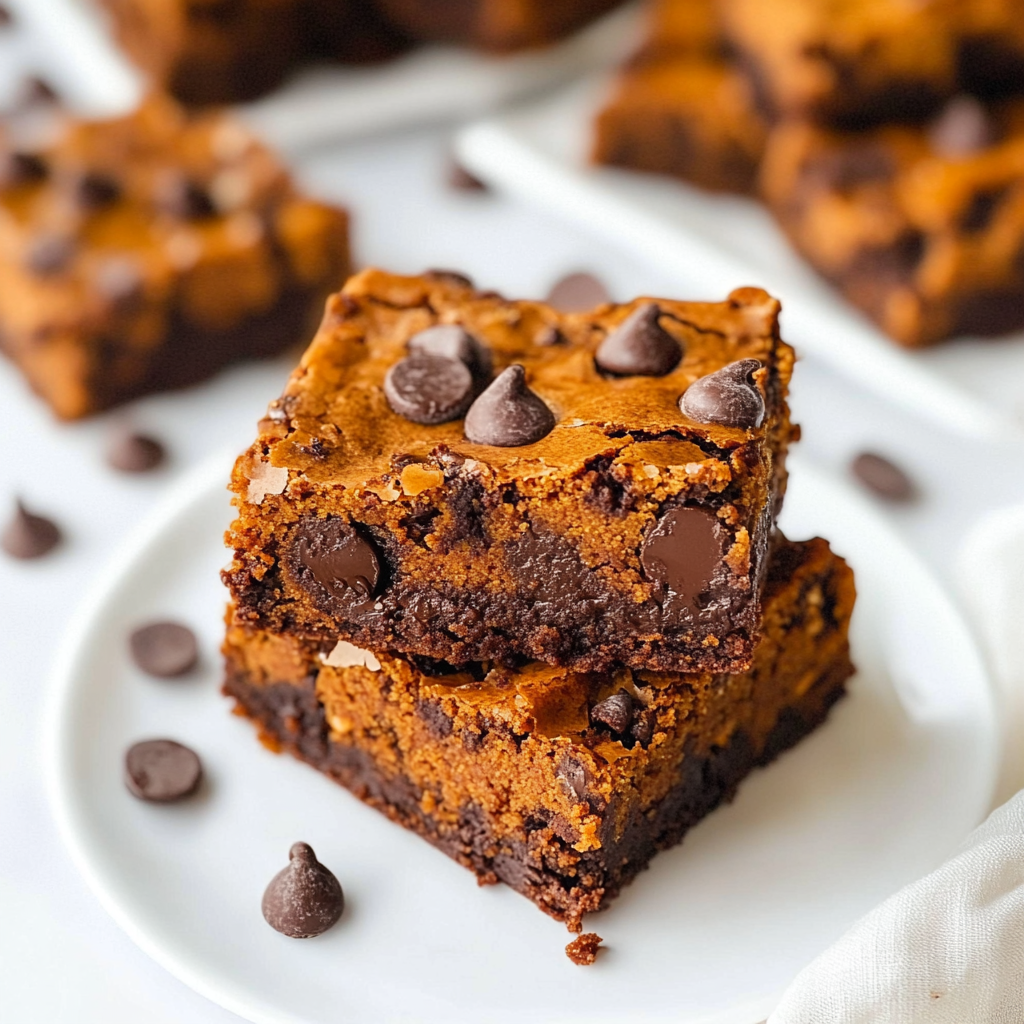 Pumpkin Chocolate Chip Blondies