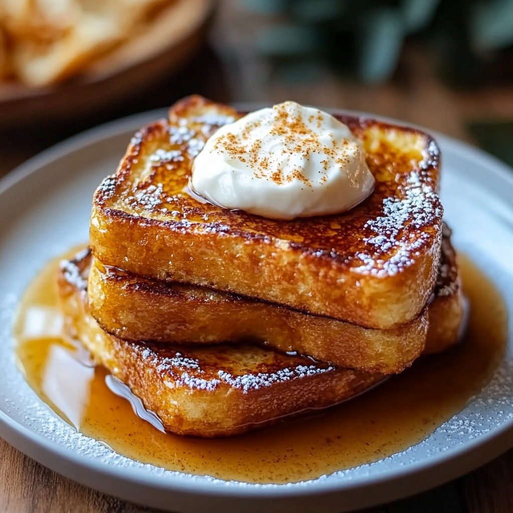 Pumpkin French Toast Breakfast