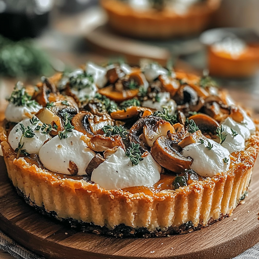 Pumpkin Sage & Mushroom Tart