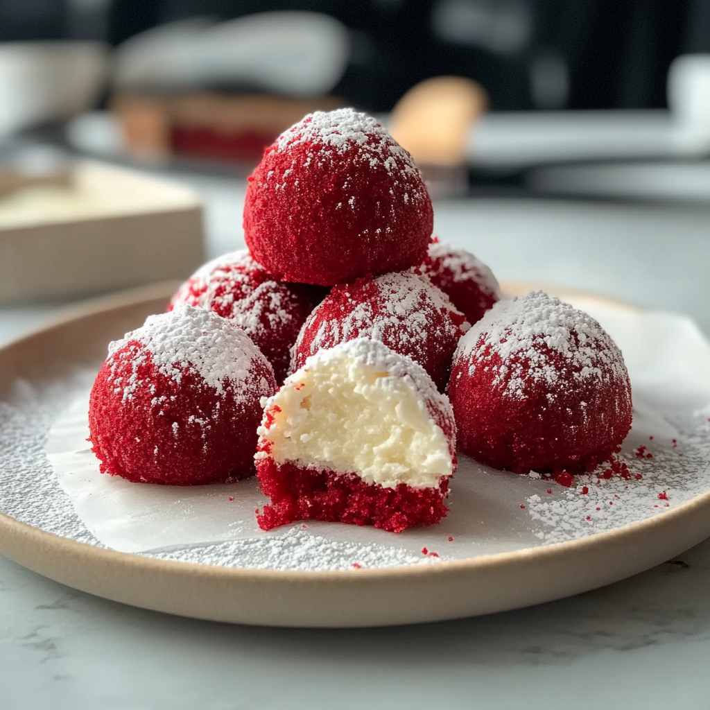 Red Velvet Snowballs