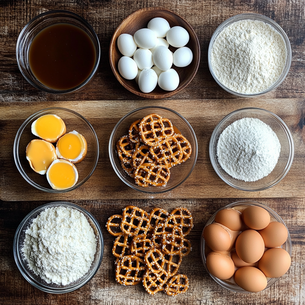 Salted Caramel Pretzel Cookies ingredients