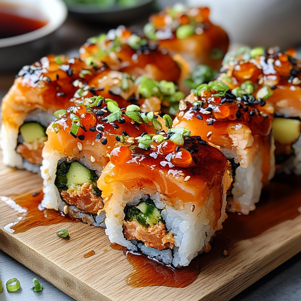 Spicy Salmon Sushi Bake