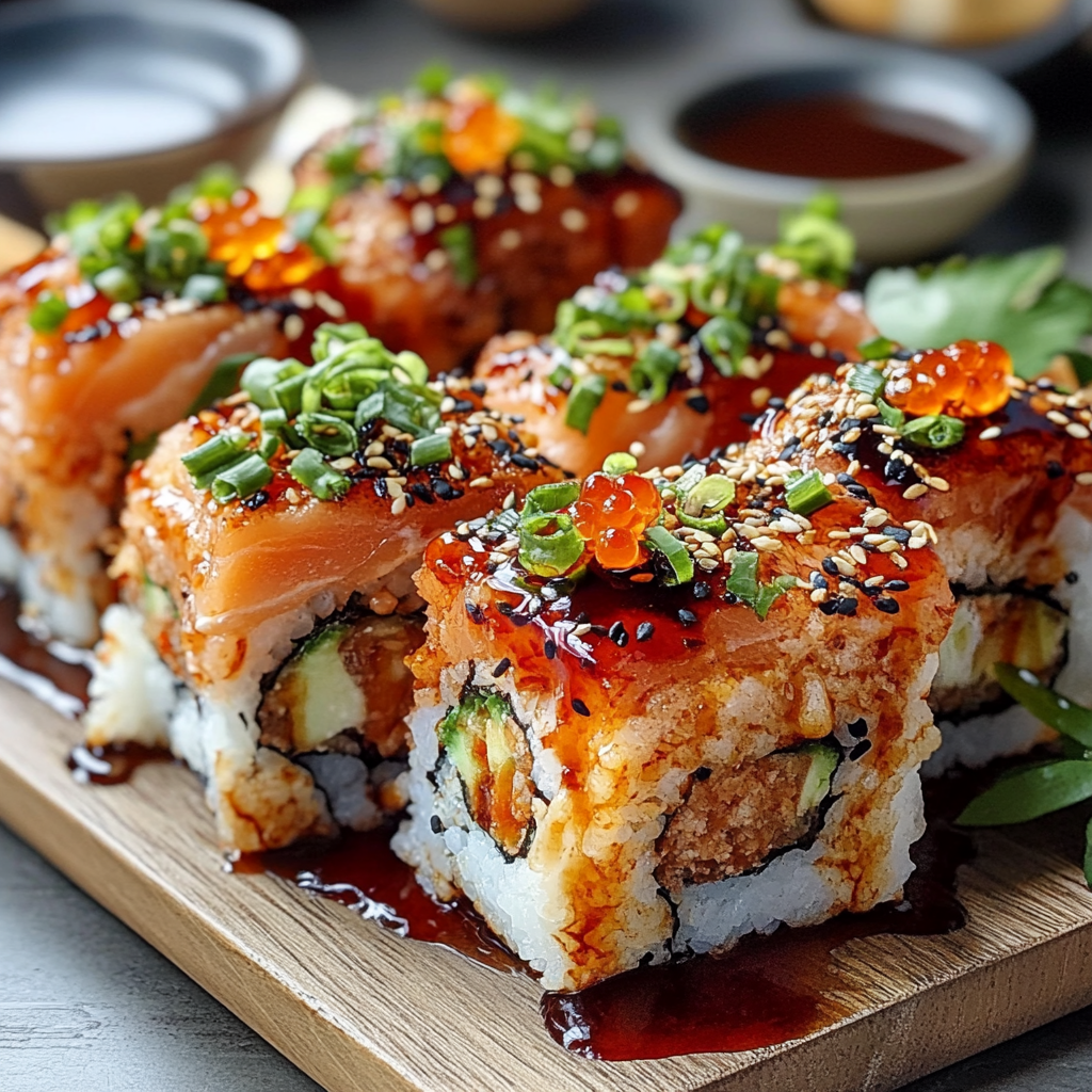 Spicy Salmon Sushi Bake