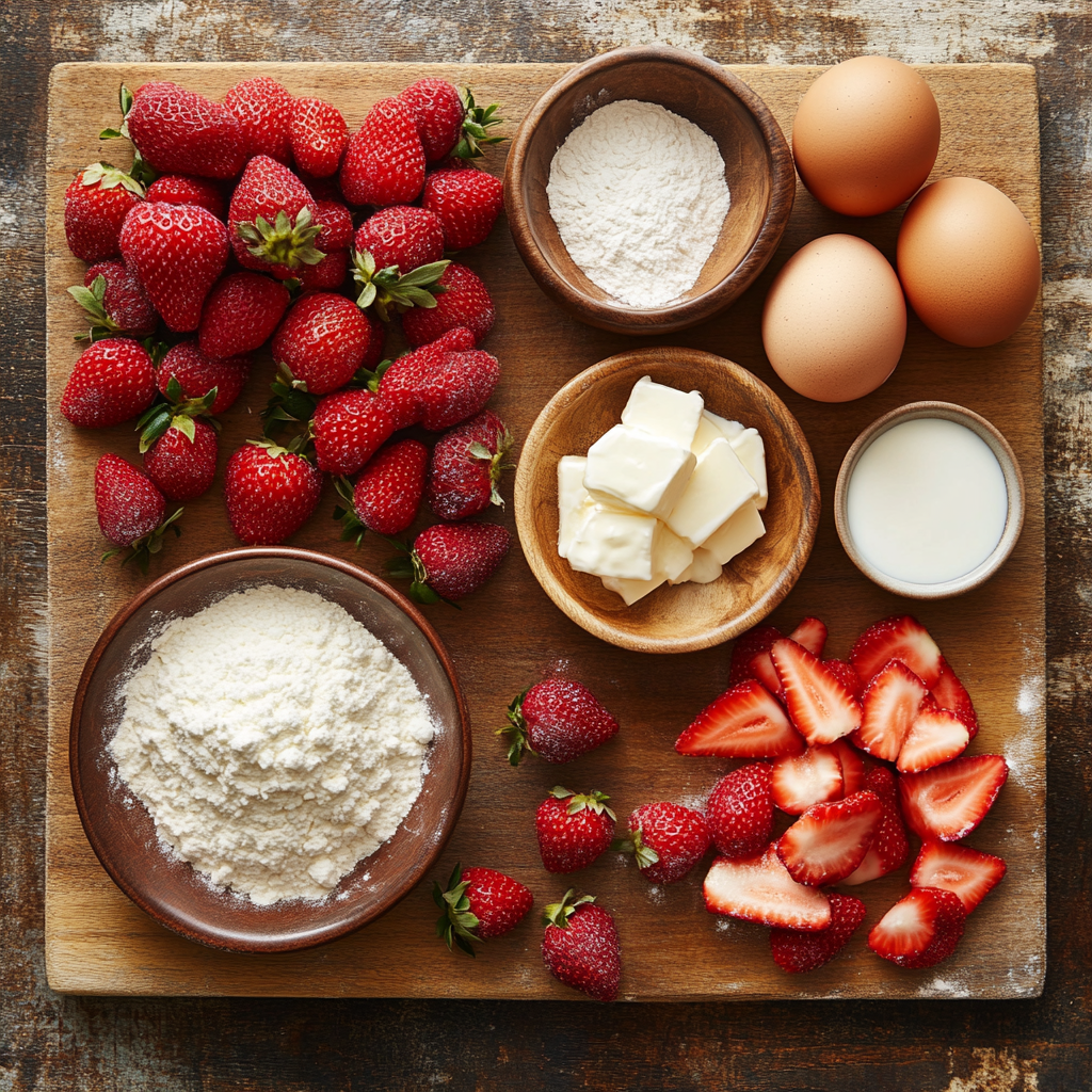 Strawberry Crepes ingredients
