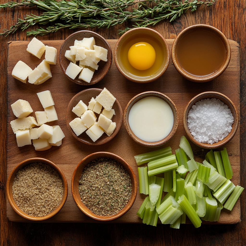 Stuffing Muffins ingredients