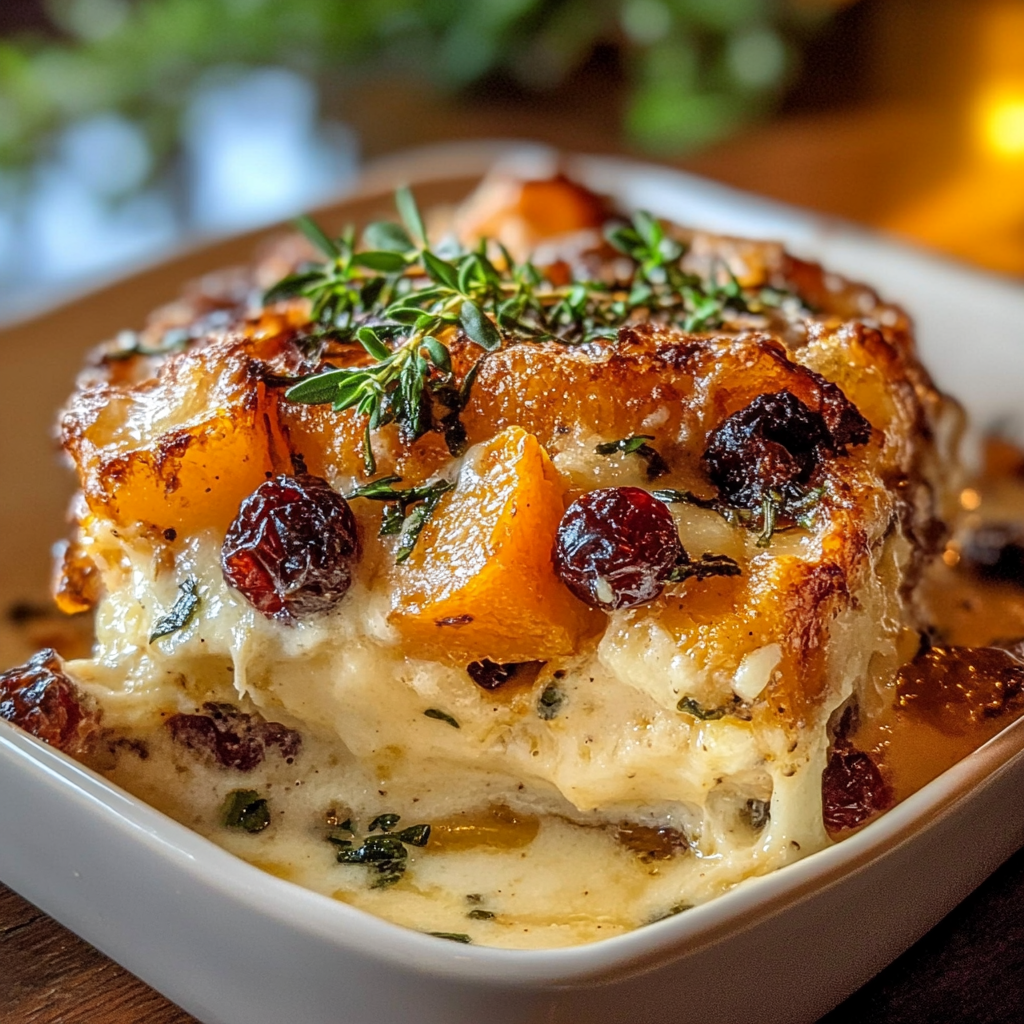 Sweet Potato Cranberry Gratin