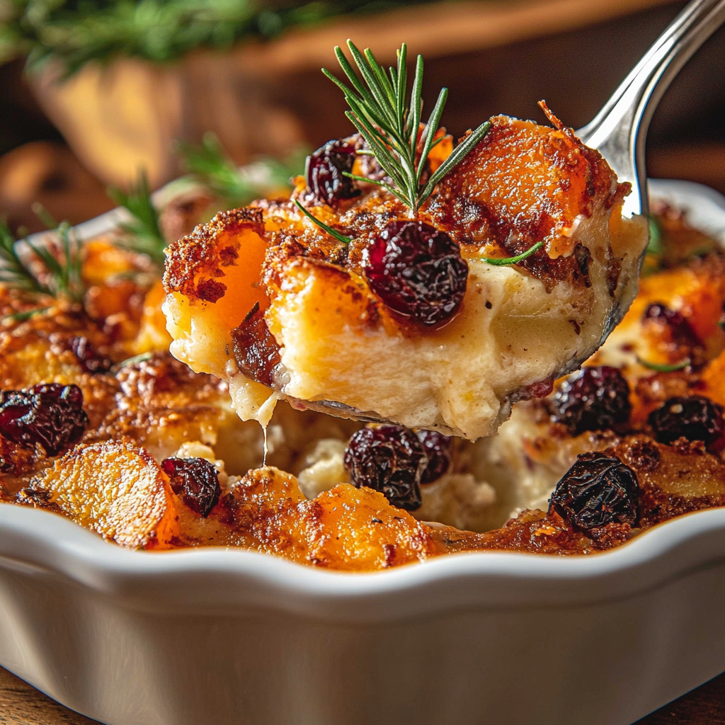 Sweet Potato Cranberry Gratin