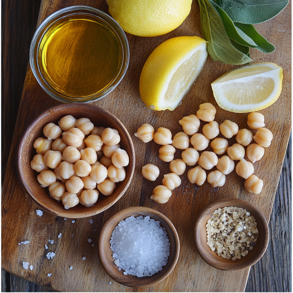 Truffle Hummus ingredients