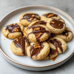Twix Thumbprint Cookies