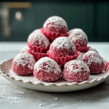 Red Velvet Snowballs