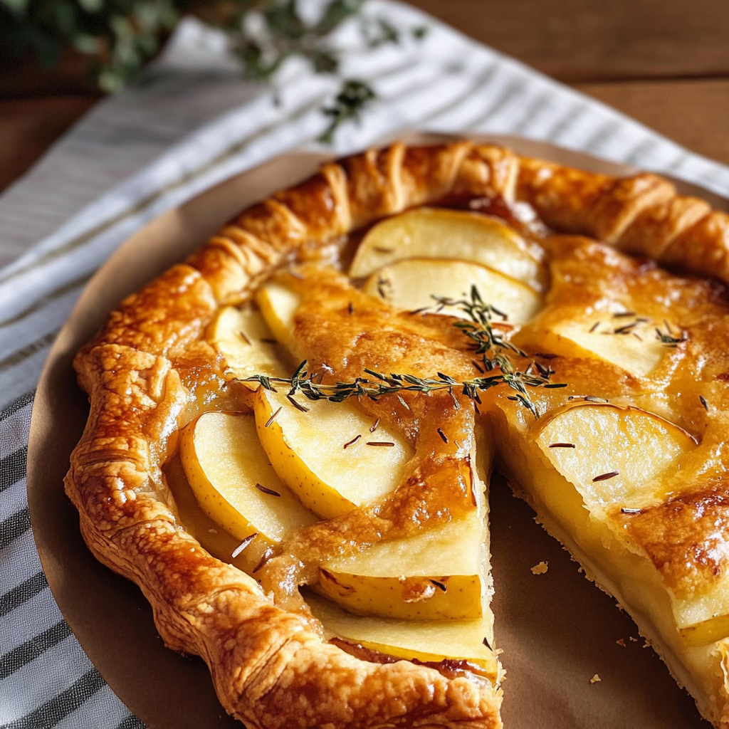 Apple Cheddar Galette