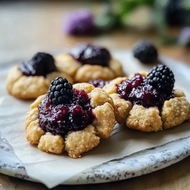 Blackberry Jam Thumbprint Cookies