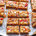 Candy Cane White Chocolate Chip Blondies