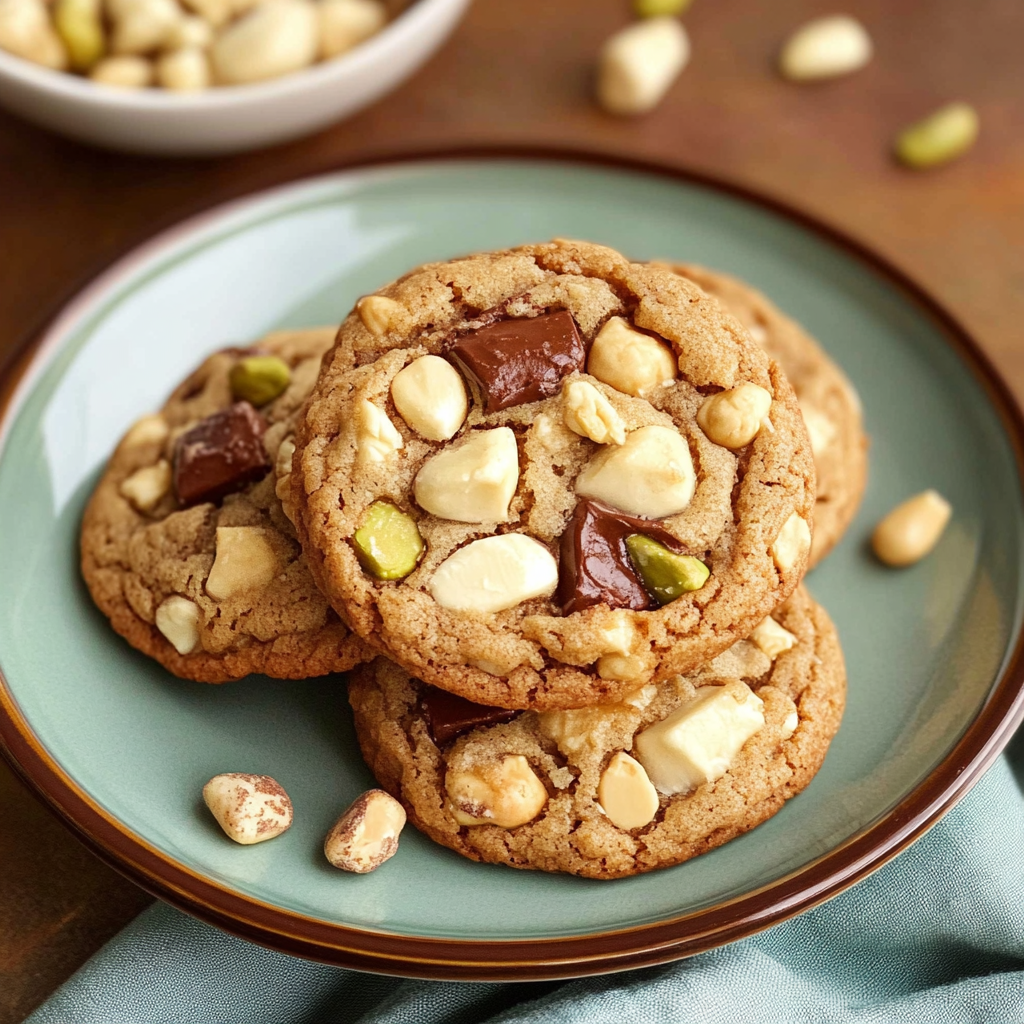 Caramelized Pistachio Brown Butter Cookies