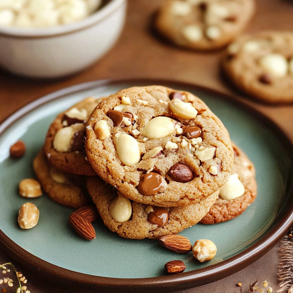 Caramelized Pistachio Brown Butter White Chocolate Chip Cookies for christmas