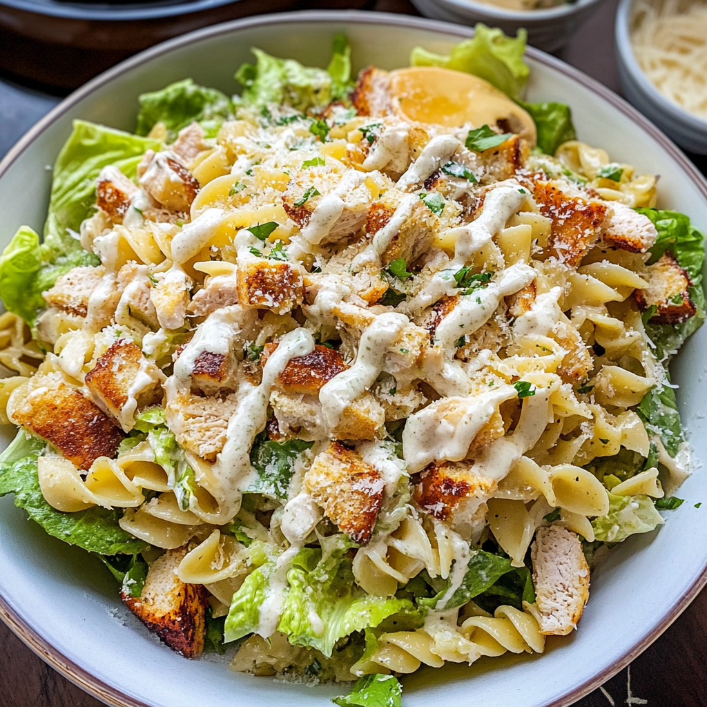 Chicken Caesar Pasta Salad