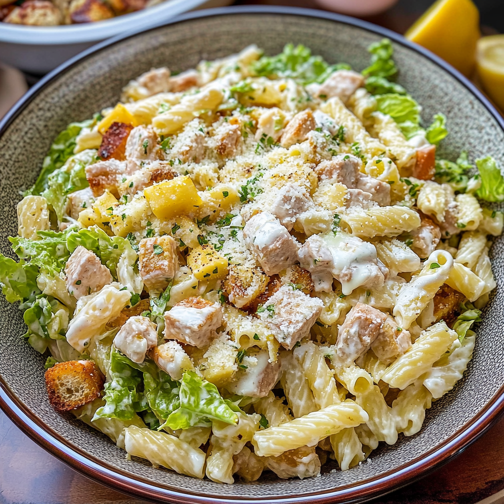Chicken Caesar Pasta Salad